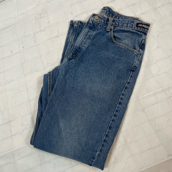 Polo Ralph Lauren men’s loose fit 67 blue jeans denim 32 x 34 classic 90’s Y2K - Picture 5 of 15